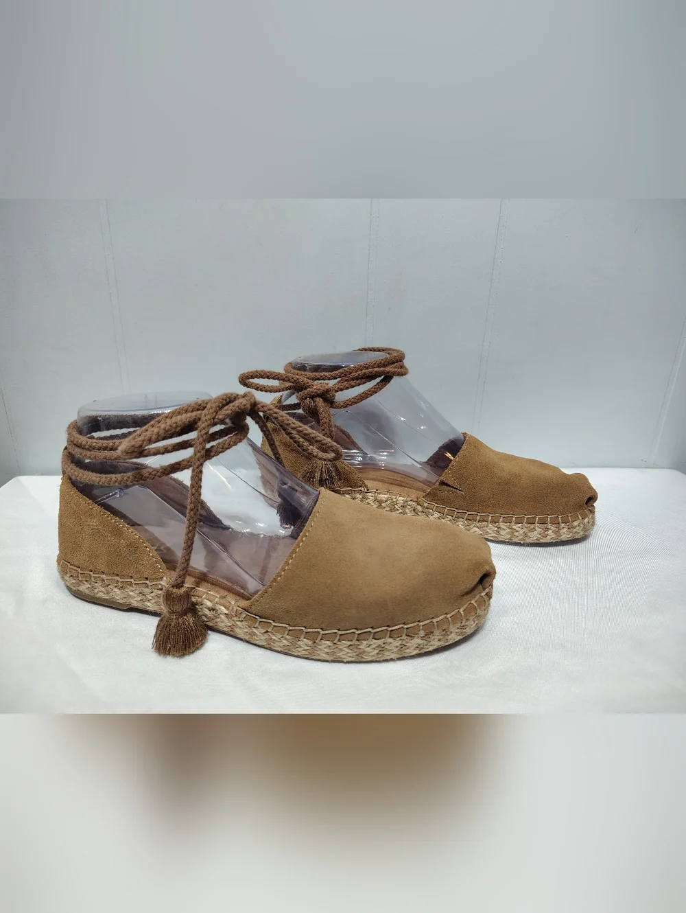 Toms Katalina Espadrilles Tan‎ size 5.5 Summer Dressy Ballet Office Event Summer